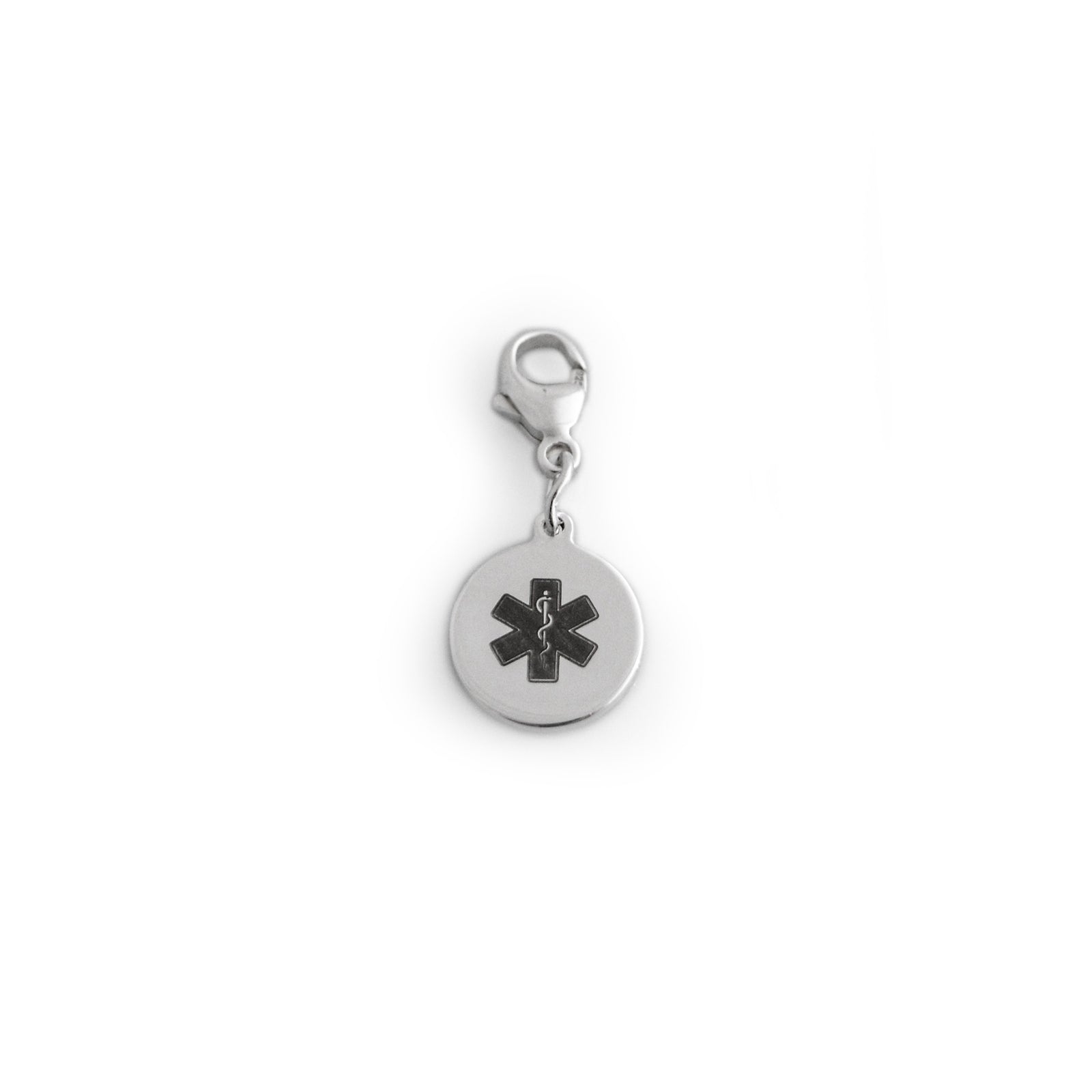 Sterling Silver Medical ID Charm