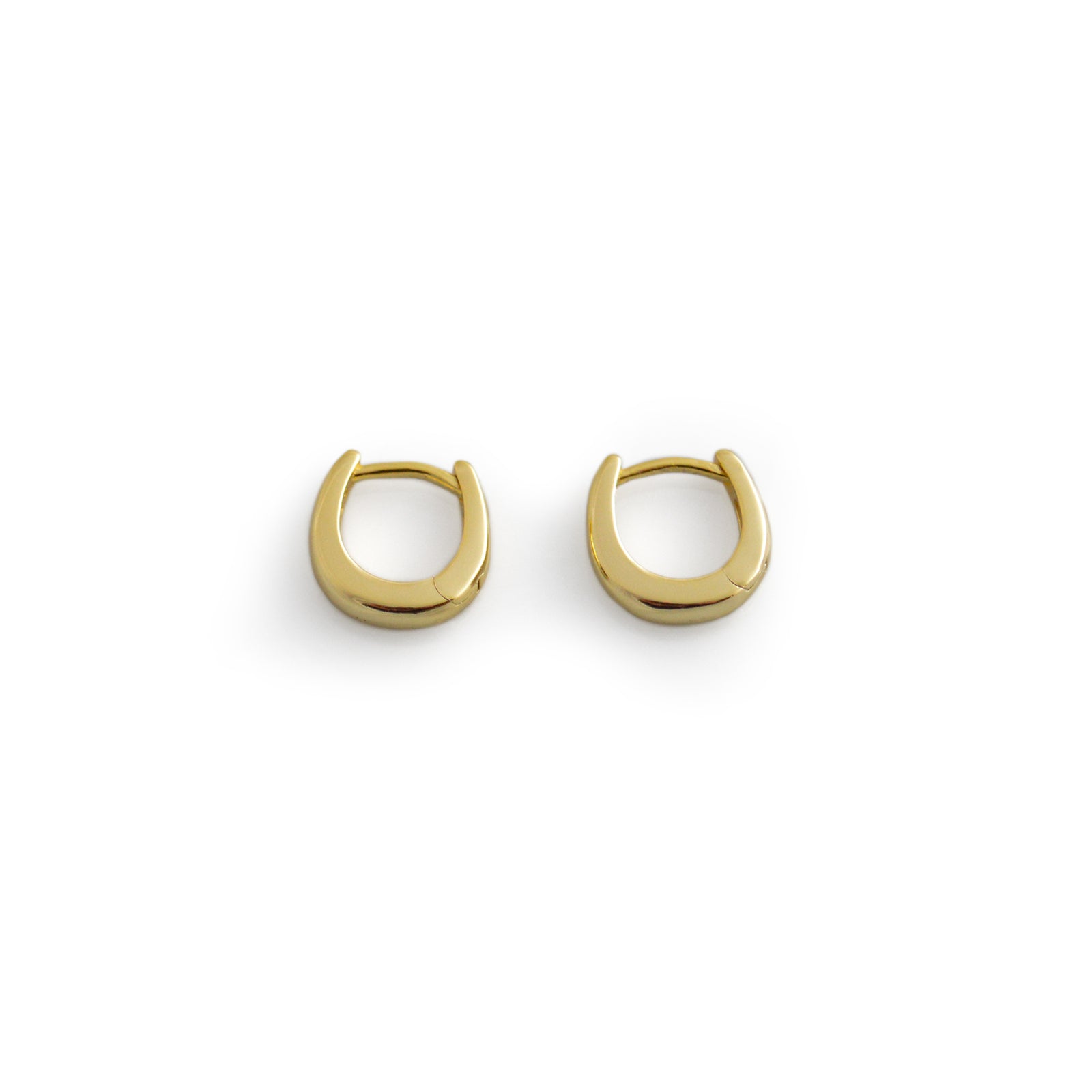 Sterling Silver & 18ct Gold Plated Huggie Hoop Earrings