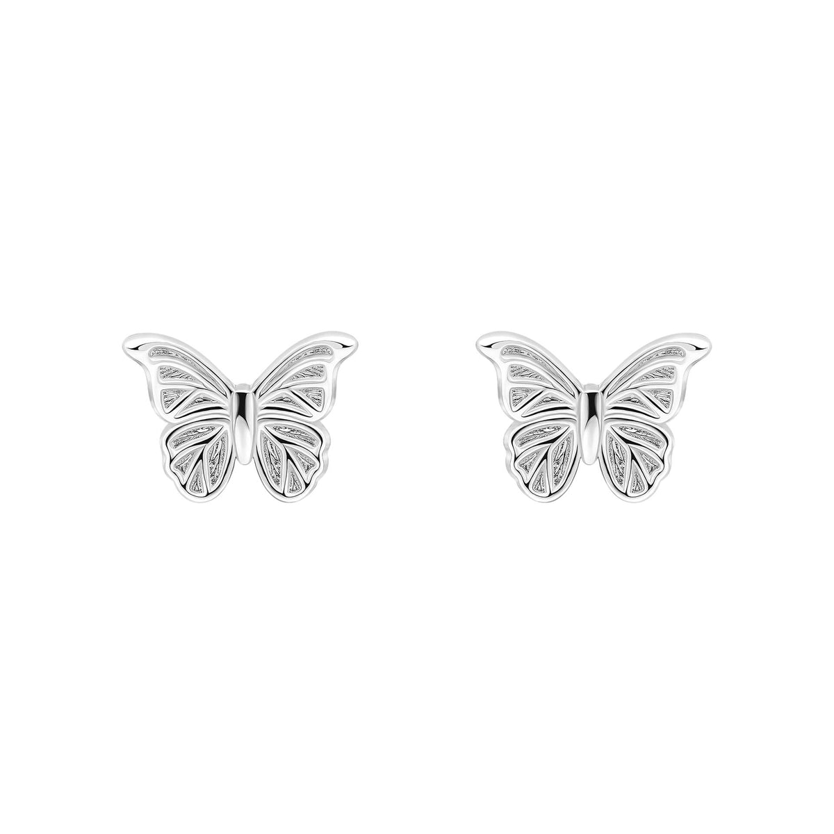 Laura Ashley Sterling Silver Butterfly Garden Stud Earrings