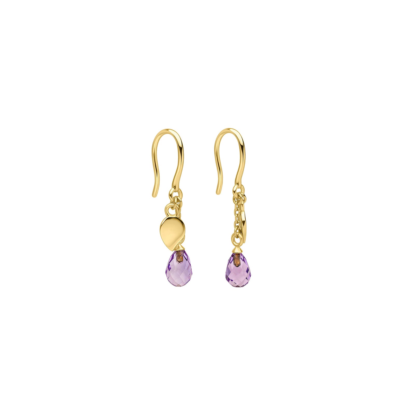 Laura Ashley Sterling Silver & 18ct Gold Plated Everingham Meadow Semi-Precious Briolette Earrings