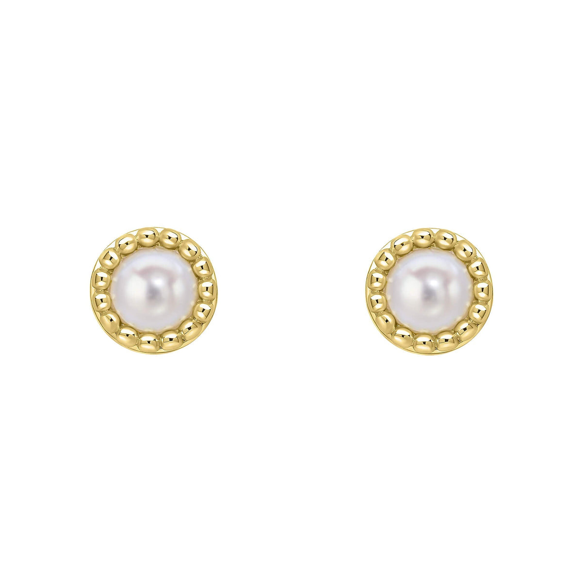Milgrain Semi-Precious Cabochon June Birthstone Earrings