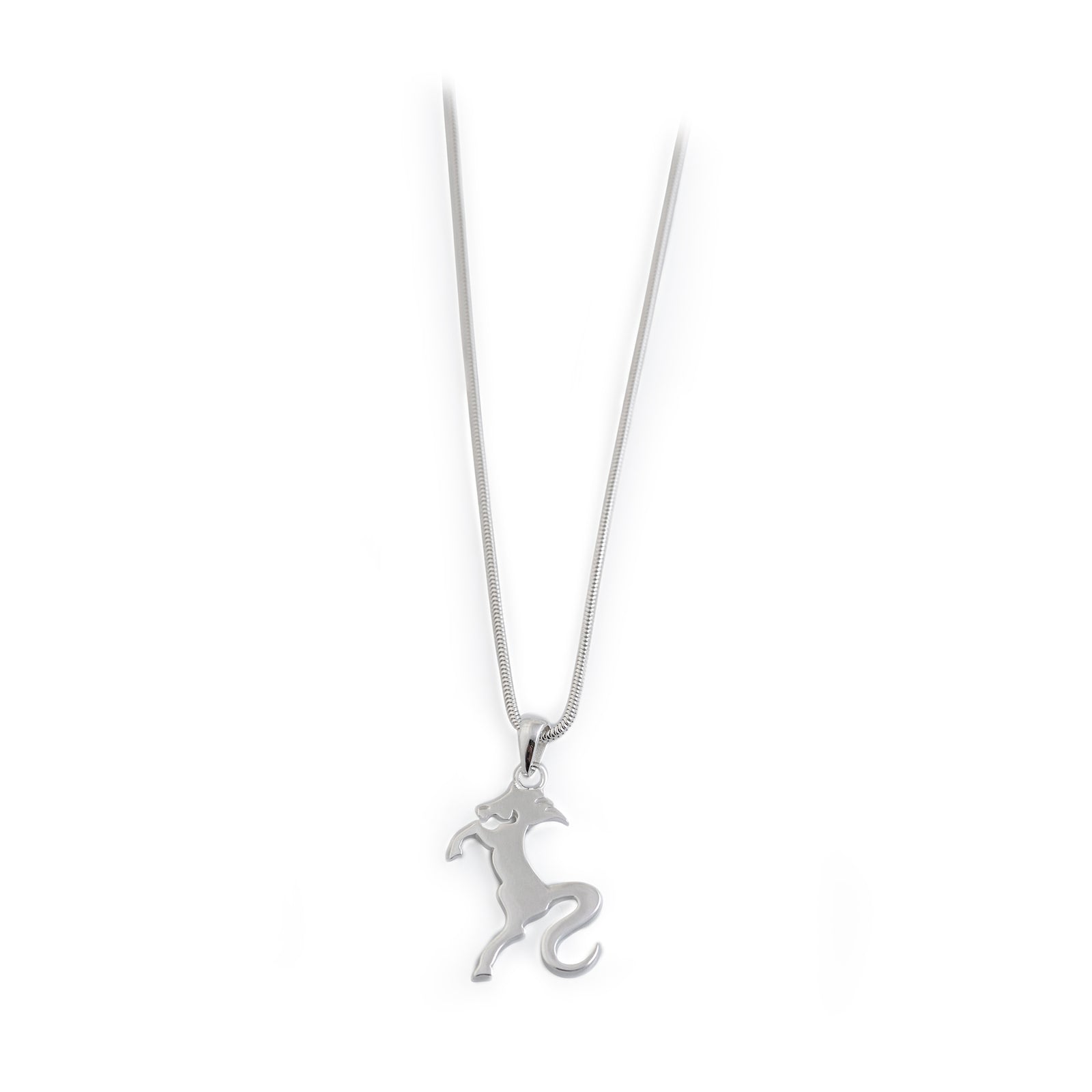 Exclusive Sterling Silver Hiho Rearing Horse Pendant With Chain
