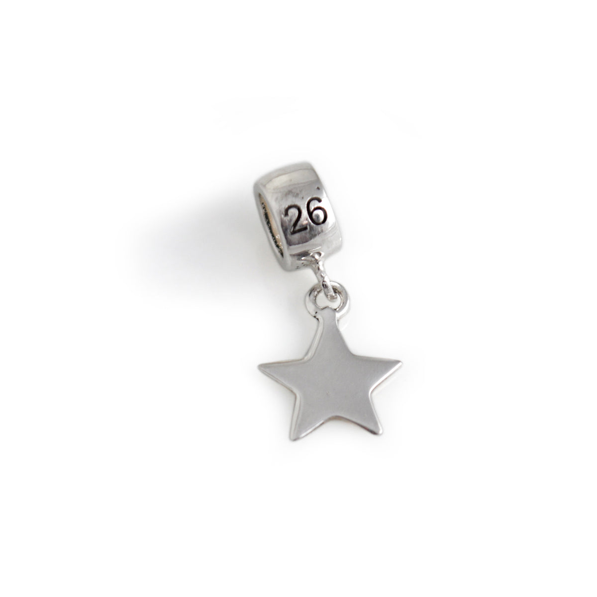 Exclusive Sterling Silver Star Roller Charm