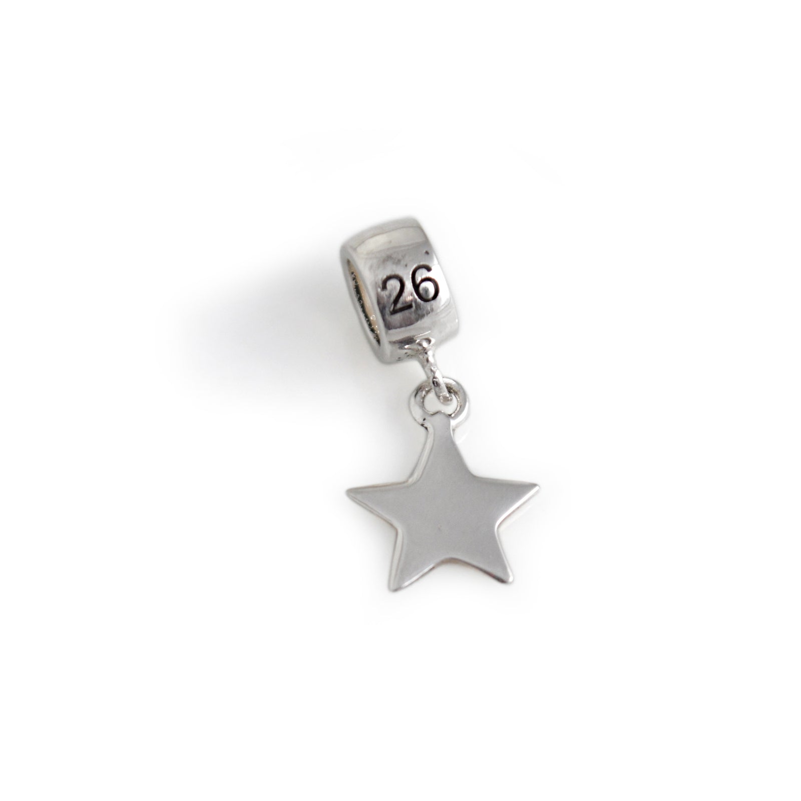 Exclusive Sterling Silver Star Roller Charm