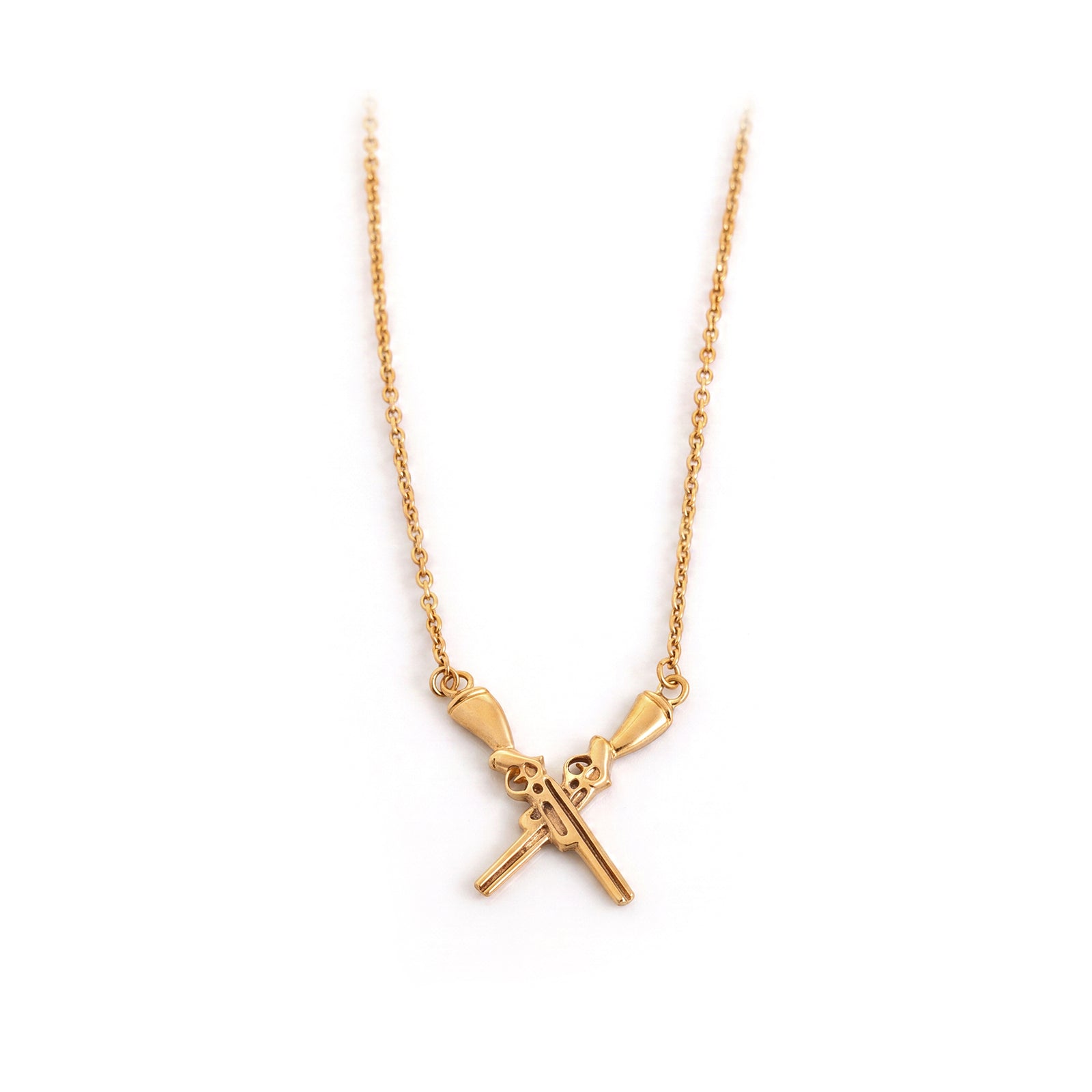 Exclusive Sterling Silver & 18ct Gold Plated Abbey Ling Country Sporting Necklace