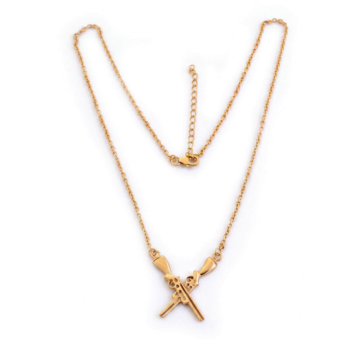 Exclusive Sterling Silver & 18ct Gold Plated Abbey Ling Country Sporting Necklace