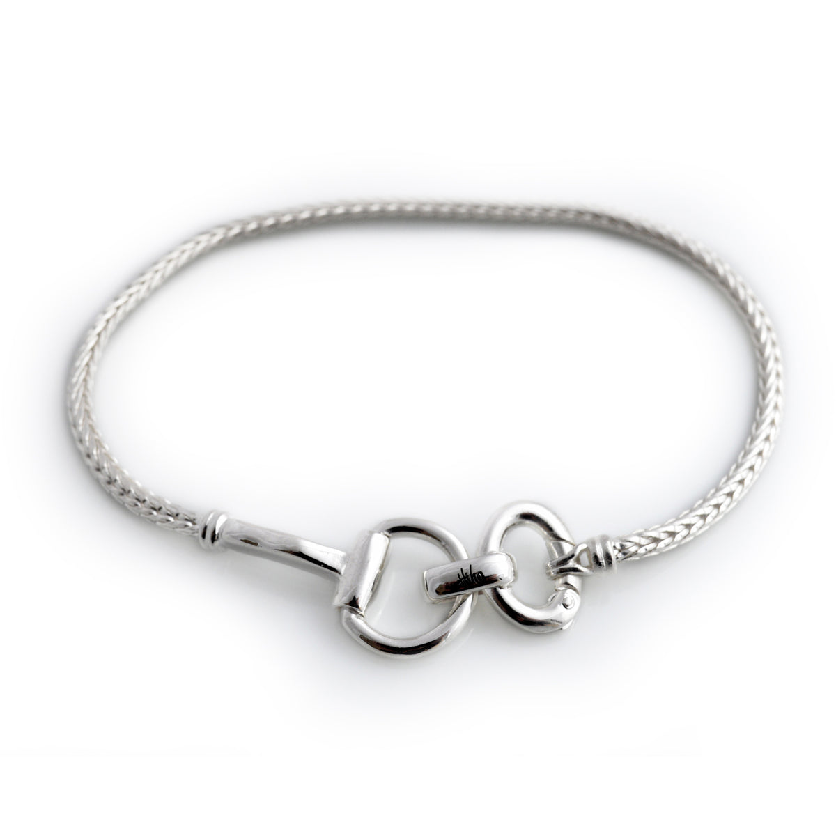 Exclusive Sterling Silver Foxtail Snaffle Bracelet
