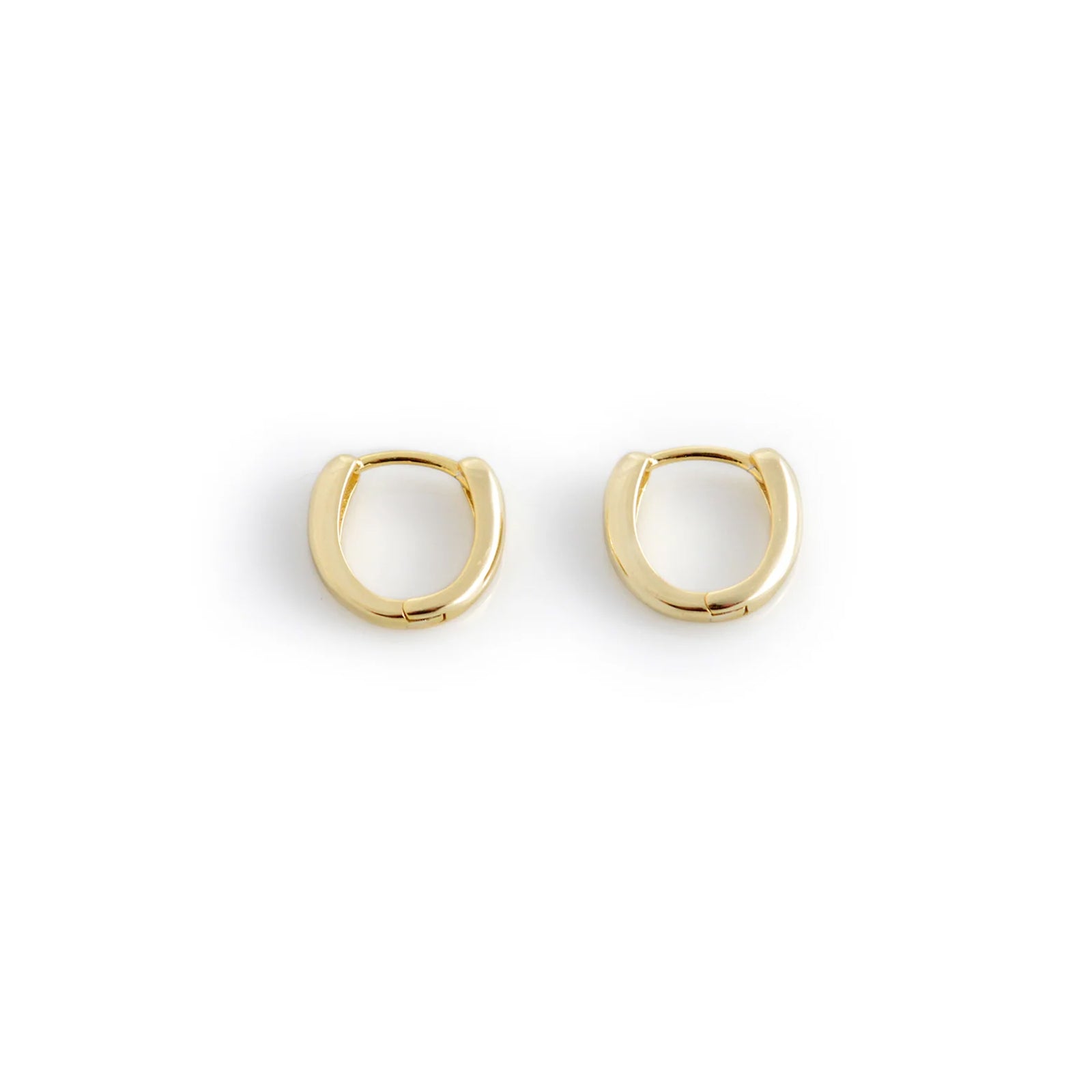 Sterling Silver & 18ct Gold Plated Huggie Hoop Earrings