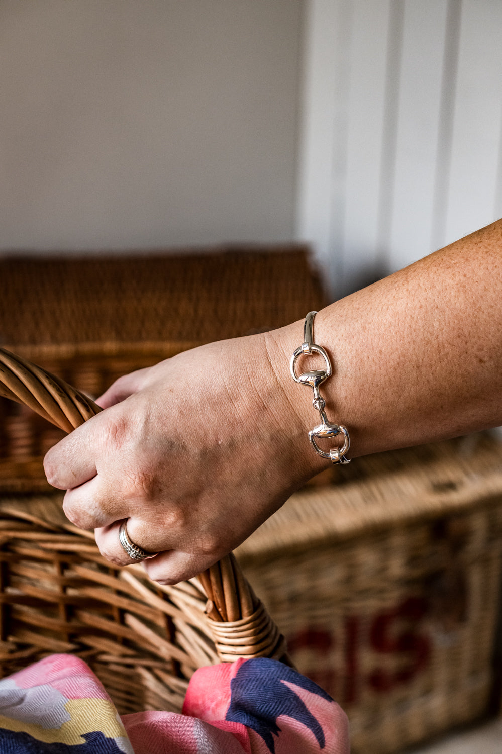 Sterling Silver Double Snaffle Bracelet