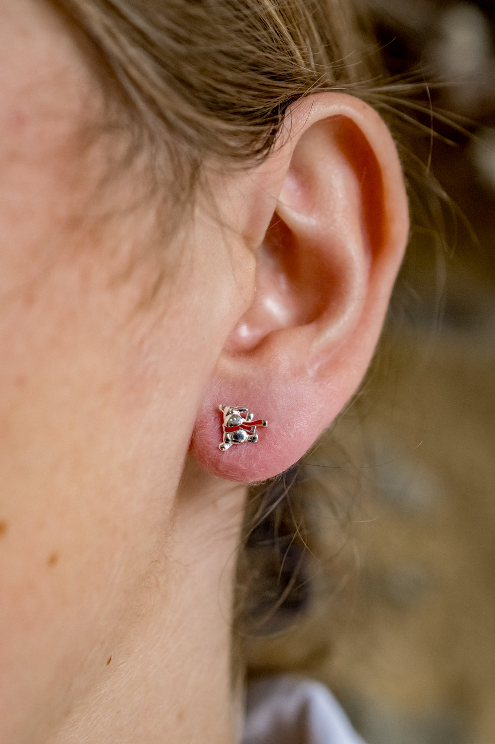 Exclusive Sterling Silver Willberry Wonder Pony With Scarf  Stud Earrings