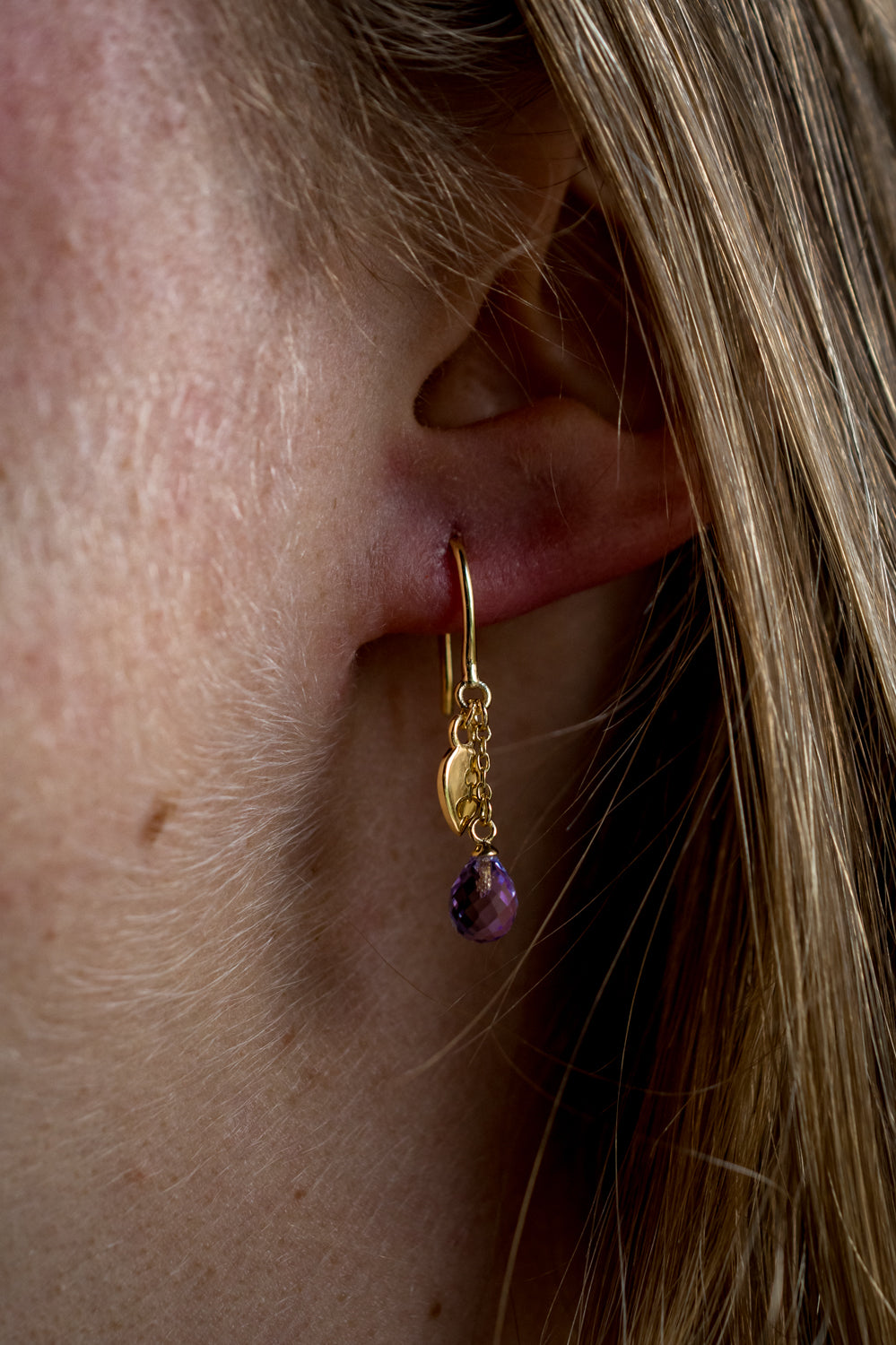 Laura Ashley Sterling Silver & 18ct Gold Plated Everingham Meadow Semi-Precious Briolette Earrings