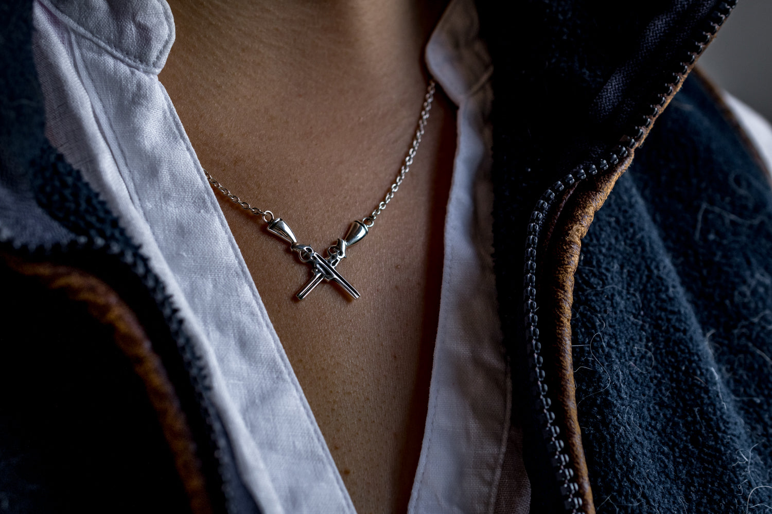 Exclusive Sterling Silver Abbey Ling Country Sporting Necklace
