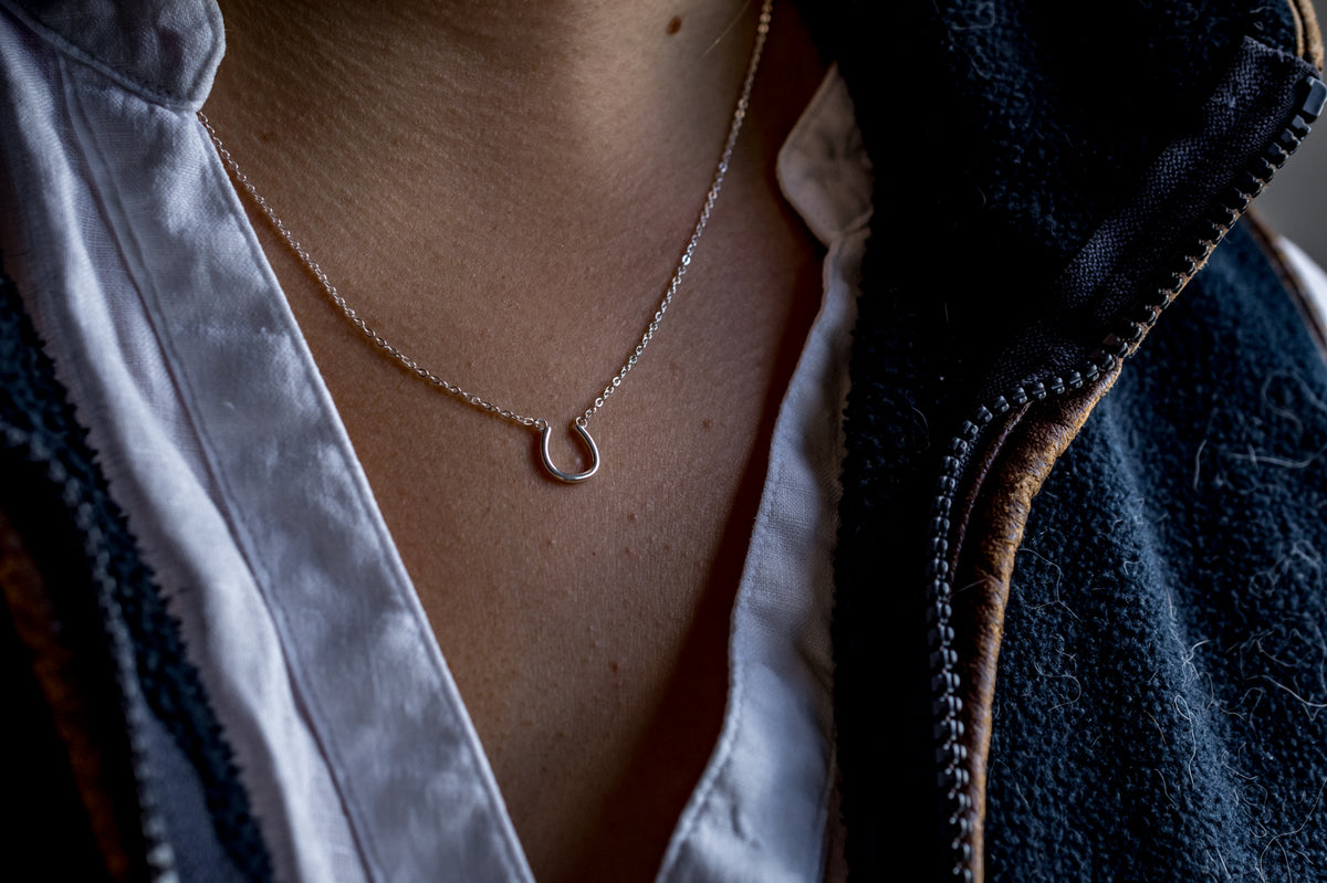 Sterling Silver Horseshoe Necklace