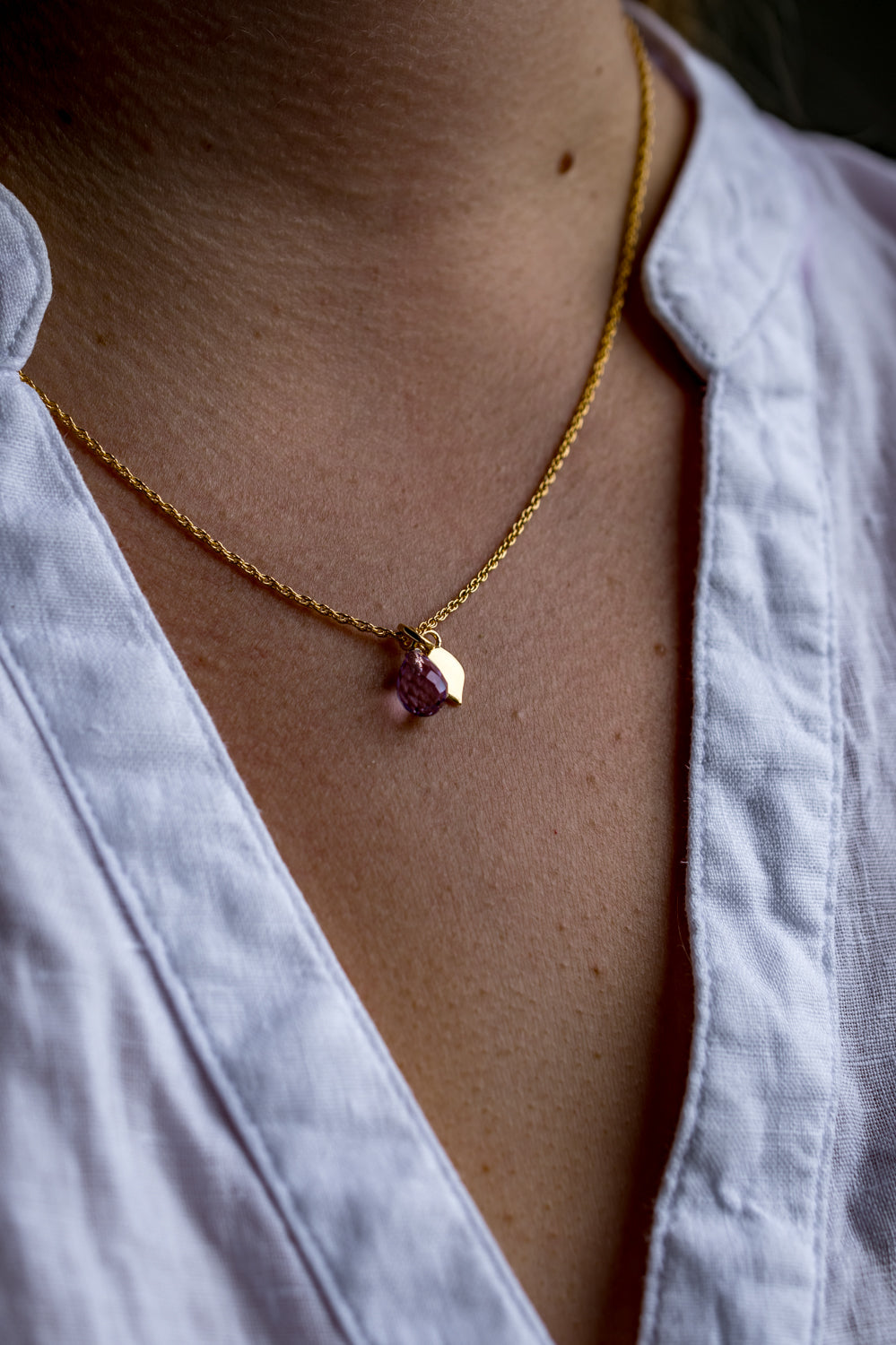 Laura Ashley Silver Everingham Meadow Semi-Precious Briolette Necklace