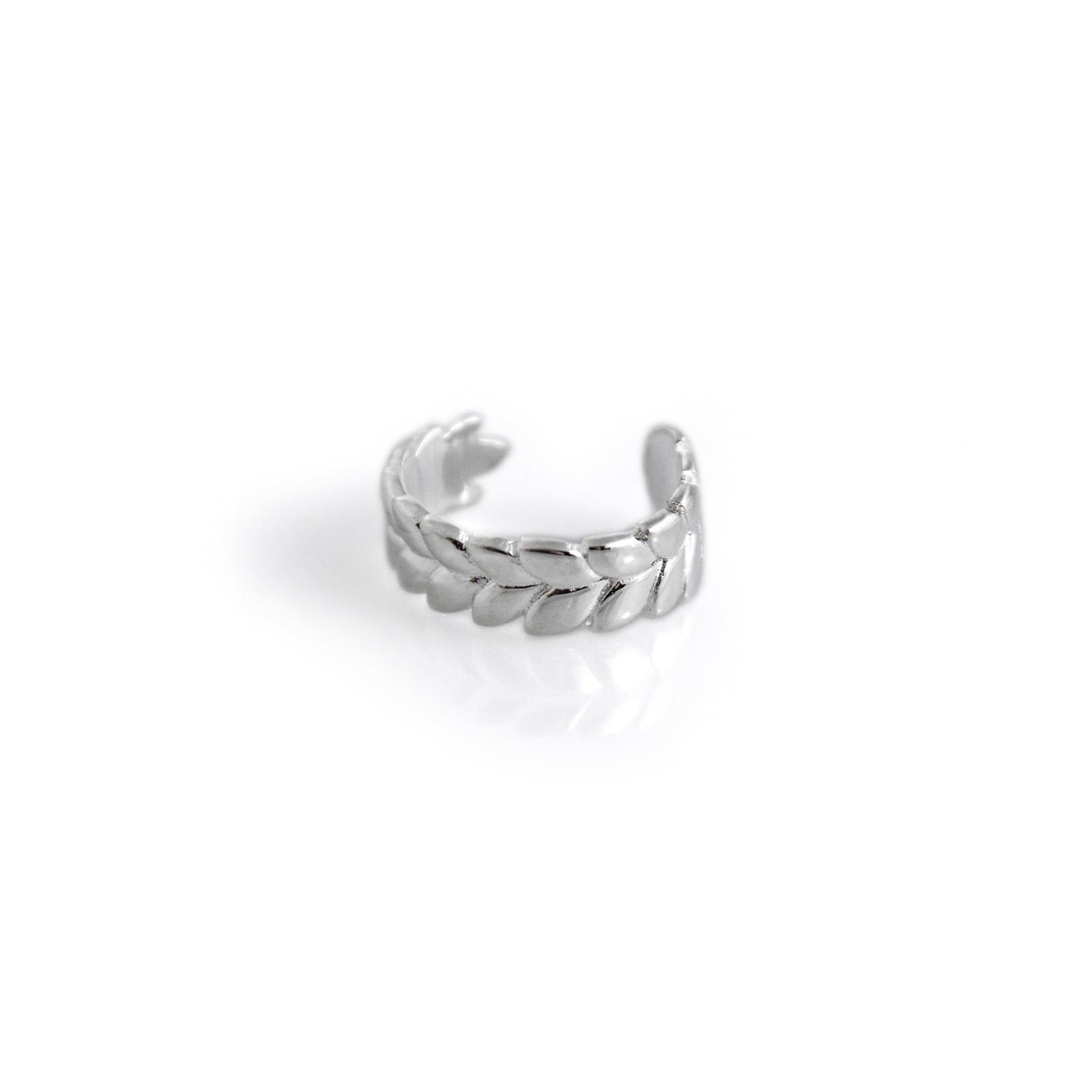 Sterling Silver Leaf Ear Cuff