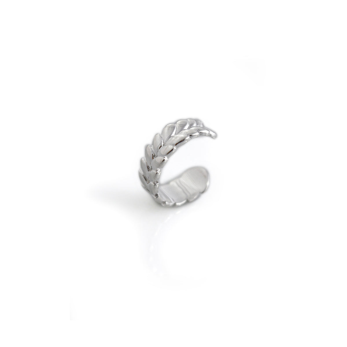 Sterling Silver Leaf Ear Cuff