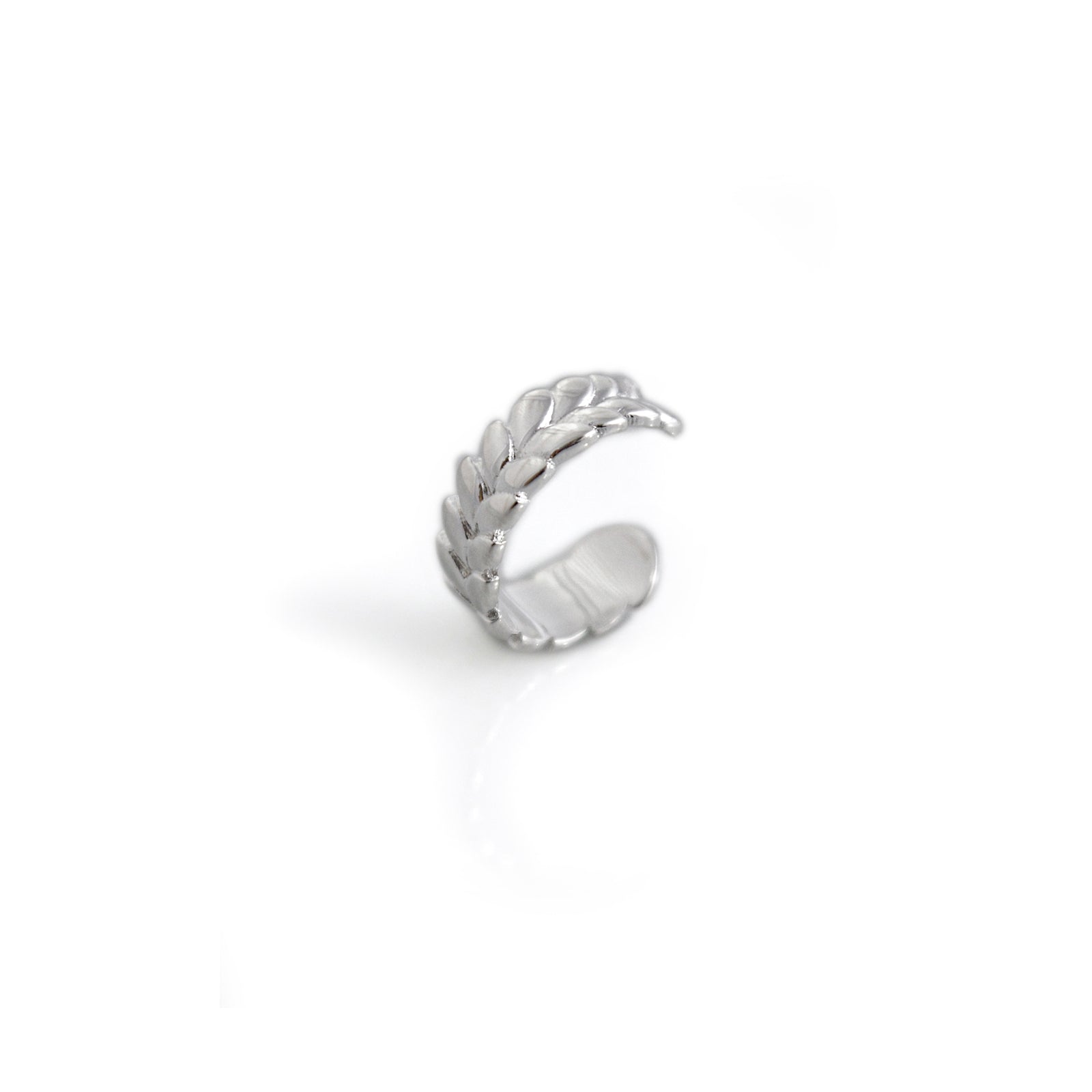 Sterling Silver Leaf Ear Cuff