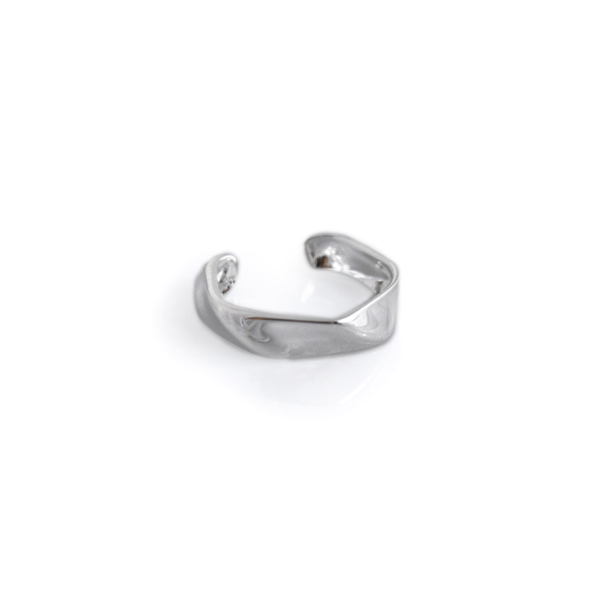 Sterling Silver Wavy Ear Cuff