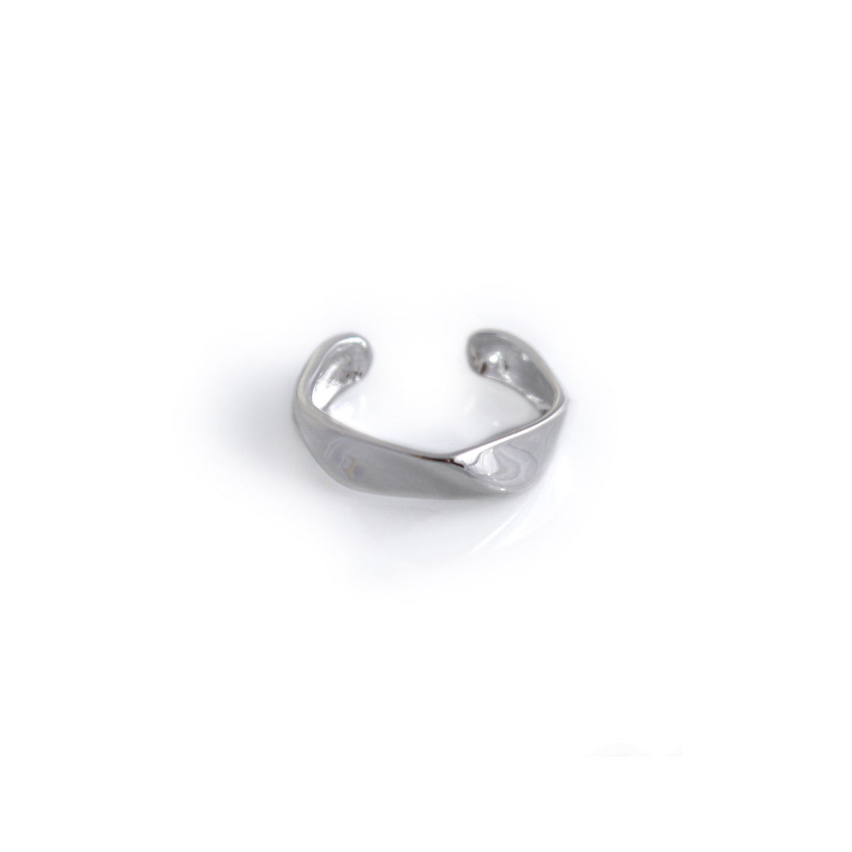 Sterling Silver Wavy Ear Cuff