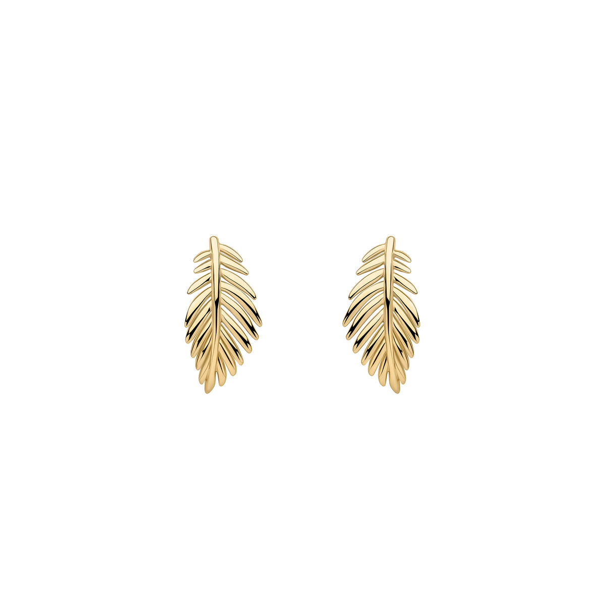 Laura Ashley Sterling Silver &amp; 18ct Gold Plated Marlbrook Leaf Earrings