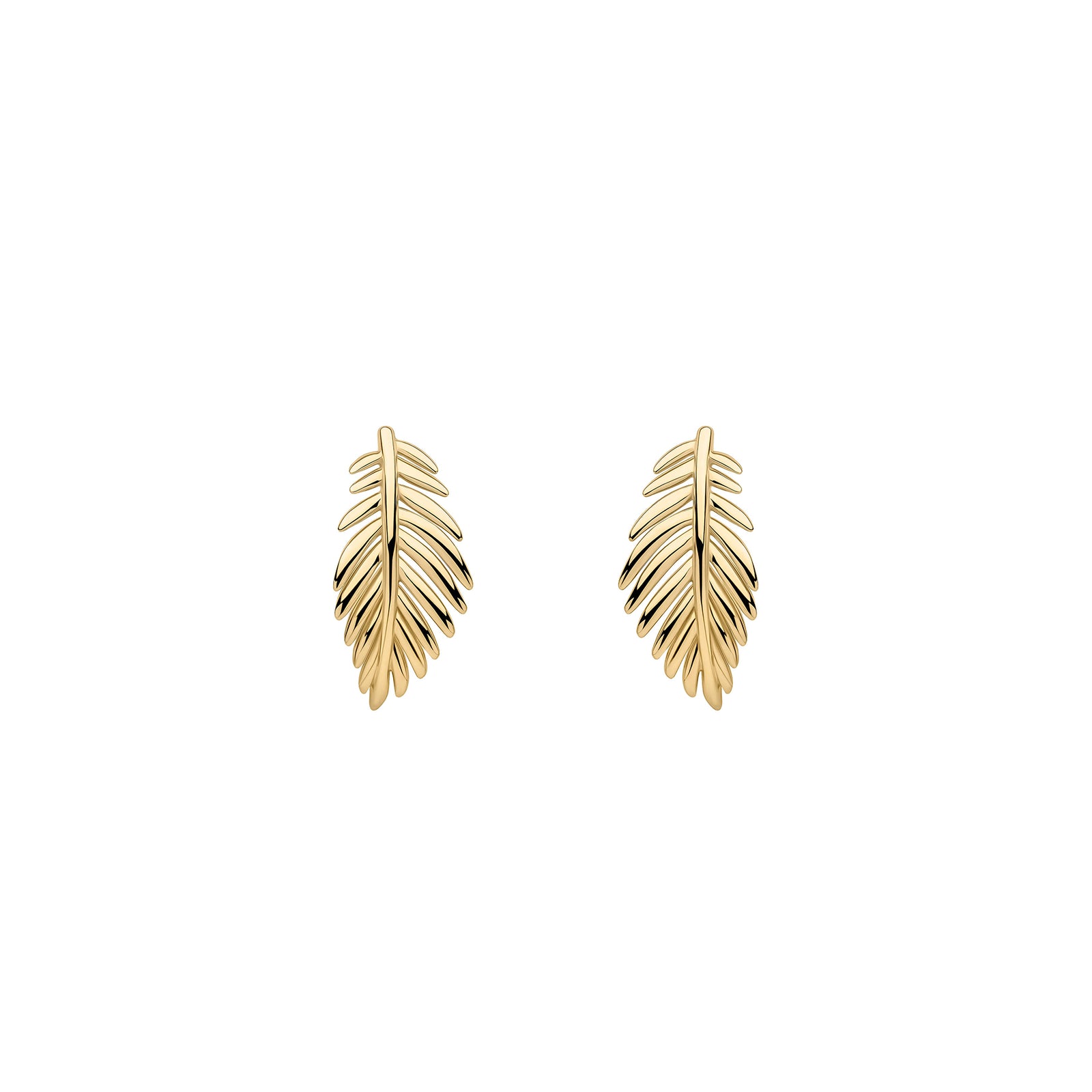 Laura Ashley Sterling Silver & 18ct Gold Plated Marlbrook Leaf Earrings